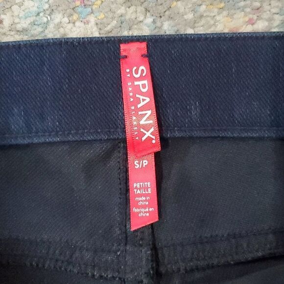 SPANX Jean-ish Ankle Leggings in Twilight Rinse Dark Wash Size S - Picture 10 of 16